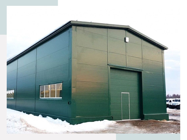 Двускатные ангары в Белореченске