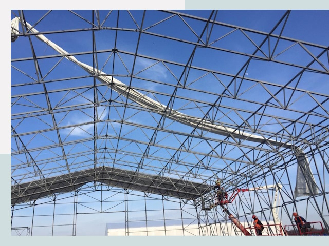 Шатровые ангары от 609 руб. в Белореченске и Краснодарском крае