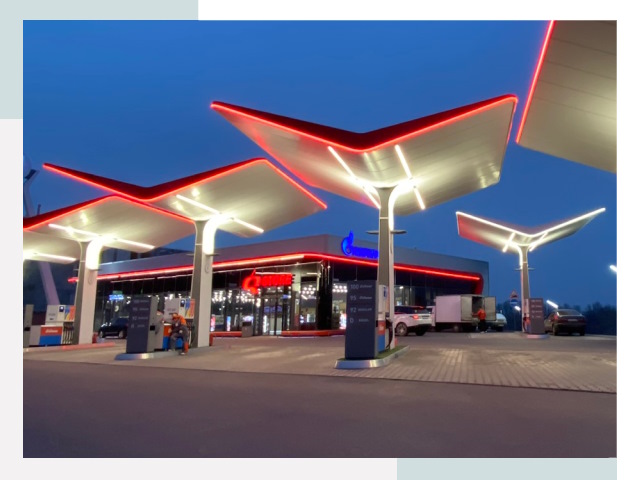 Навесы для АЗС в Белореченске