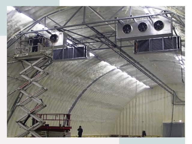 Оснащение ангаров в Белореченске