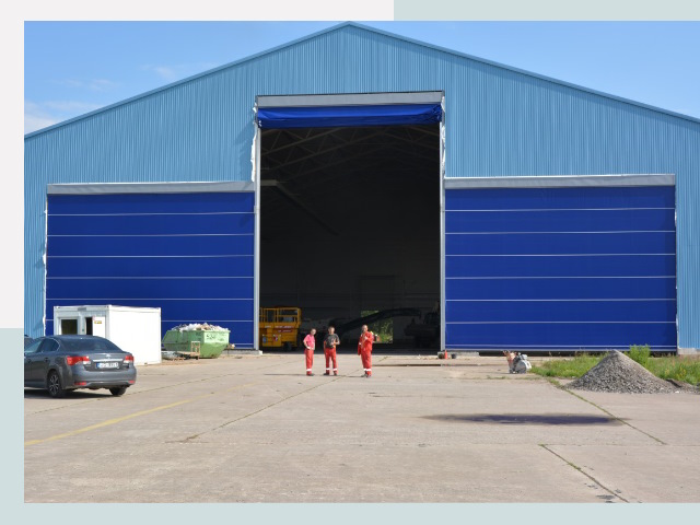 Ангарные ворота в Белореченск от СтальСтрой-Блч по цене 609 руб.