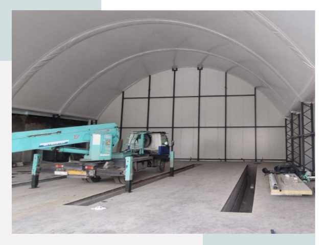 Внутреннее оснащение ангаров в Белореченске